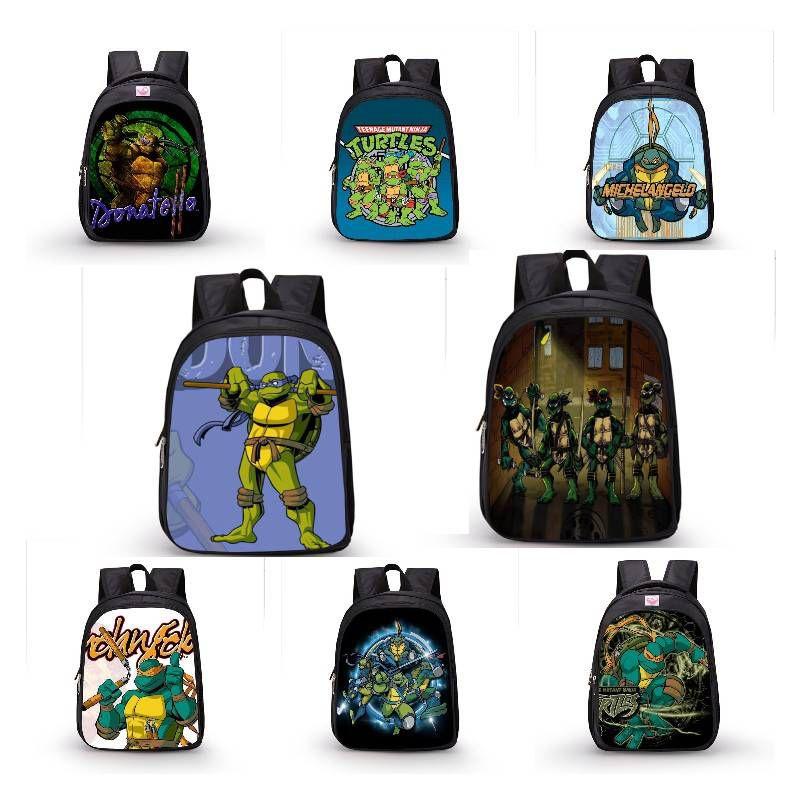 Tmnt Children's Cartoon Waterproof School Backpack With High Capacity And Breathable Design