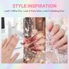 Mixed Nail Glitter 12 Grids 1mm Star Heart Sequins DIY Colorful Art for Manicure Set and Nail Design