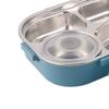 Includes Soup Bowl Portable Bento Box 4-Compartment Food Storage Container  Office Use