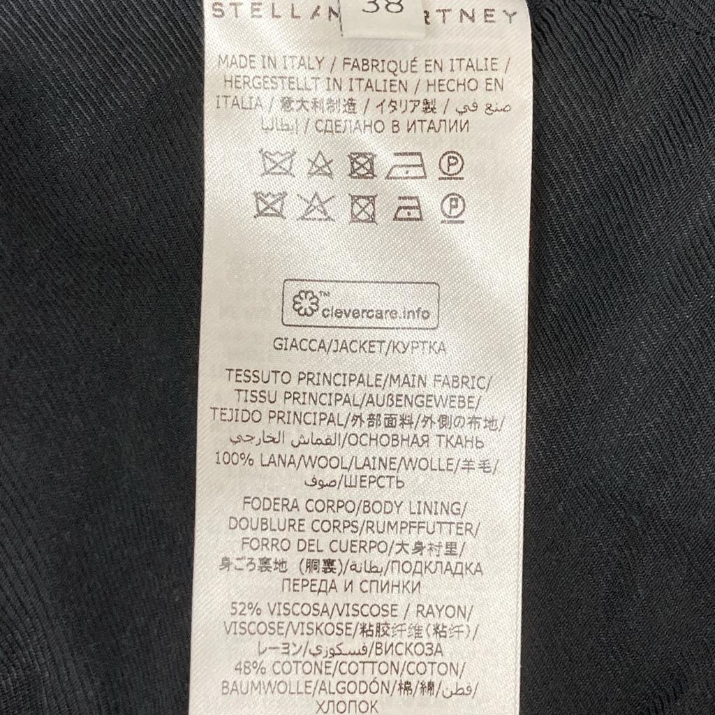 STELLA McCARTNEY Black 583558 Tailored Jacket Jacket 38 blackUsed