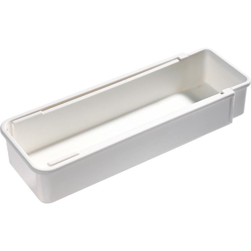 Silverware Drawer Organizer Expandable Utensil Tray for Kitchen Adjustable Flatware and Cutlery Holder White Cutlery Organiser