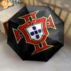 1 PC Automatic Folding Umbrella - Portugal National Football Logo Pattern, Portable & Foldable Design with 8 Ribs, Christmas Birthday Gifts