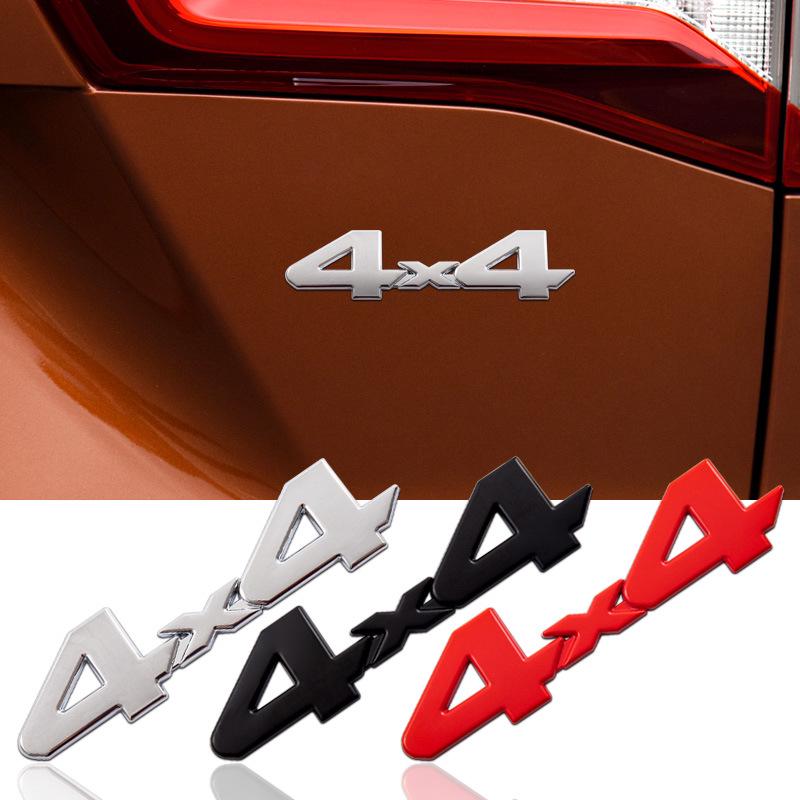 Off-road 4x4 Metal Car Sticker for Jeep Wrangler Compass - 3D Four-wheel Drive Modified Rear Emblem
