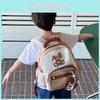 Adorable Cartoon Bear Oxford Cloth Backpack For Kids With Breathable Design In Multiple Colors