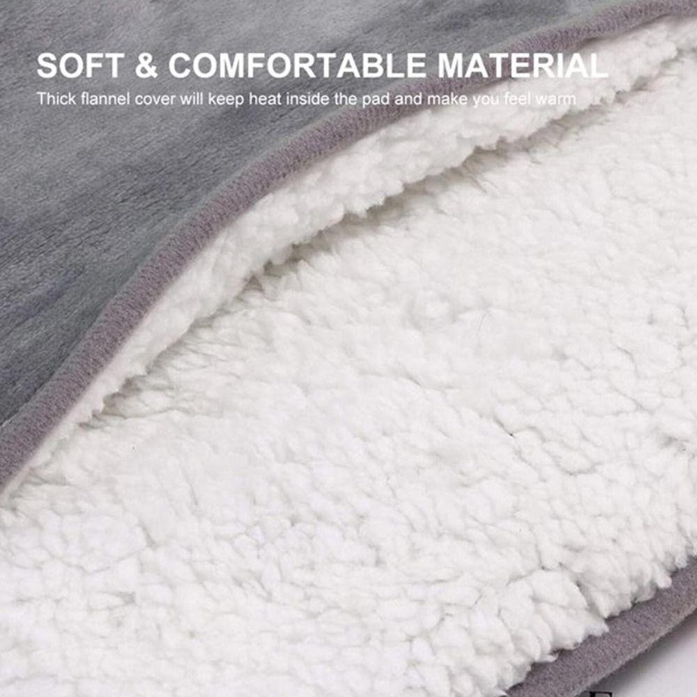 Double-Side Heated Foot Warming Mat 2 In 1 Foot Heating Cushion Electric Foot Heating Pad  Office