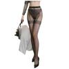 Sexy Retro Open Crotch 10D Pantyhose with Garter Belt - Faux Panties & Sheer Thigh-High Stockings.