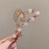 Light Luxury  High-end Sense of Flower  Pearl  Rhinestone  Clip  Female Back Head  Hair Clip  Large Hairpin  Headdress  Hairpin