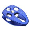 Stainless Flexible Active Pulley Sideplate Single Sheave Pulley 360degree Wwivel for Rock Climbing Hauling Gear 28KN