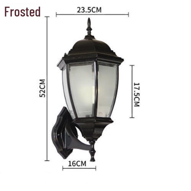 European Antique Modern Minimalist Waterproof LED Outdoor Wall Light for Courtyard and Landscape