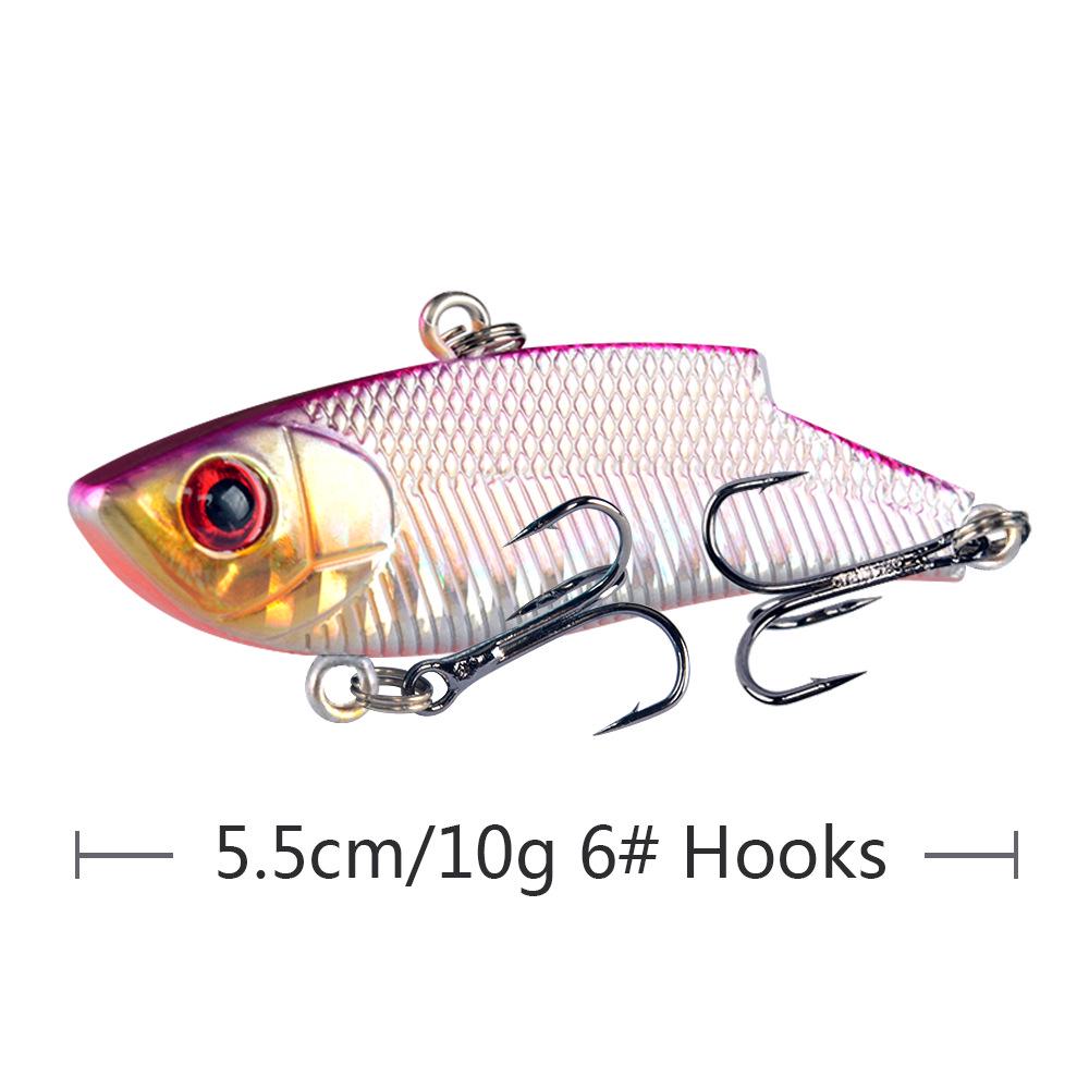 

Vib Lure Sound Beads: Versatile Vibration Fishing Bait, Freshwater Killer Artificial Lure with Tail 5.5cm/10g