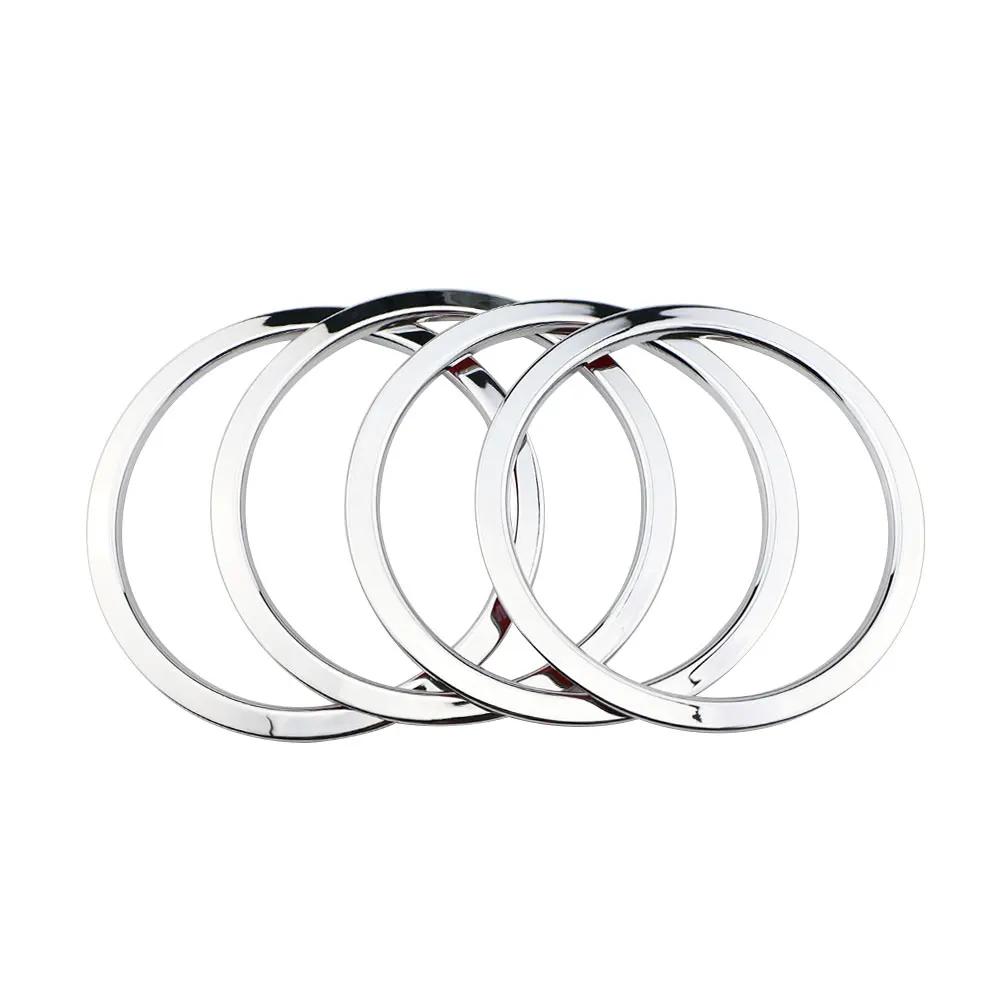 Car Door Radio Speaker Ring for Nissan X-Trail Xtrail T32 2014 - 2025 4Pcs ABS Stereo Cover Circle Sticker Accessories