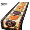 Decoración de Mesa de Comedor de Otoño Camino de Mesa de Otoño, Calabaza Acolchada Suministros Rústicos para Fiesta de la Cosecha Cubierta de Granja para Halloween, Café Resistente al Calor