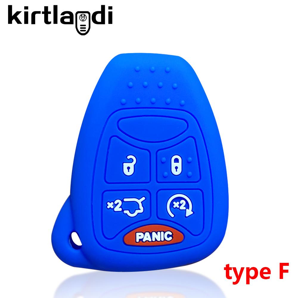 Etui na klucze silikonowe do Chrysler Voyager Pacifica 300c PT Cruiser Dodge Caliber Avenger Jeep Grand Cherokee Compass Patriot