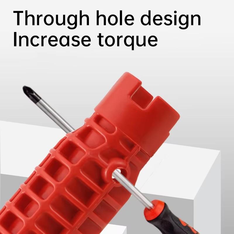 Sink Wrench Faucet Plumbing Repair Installer Kit Anti-Slip Handle Double Head Wrench Multifuction Kitchen Sink Repair Tools