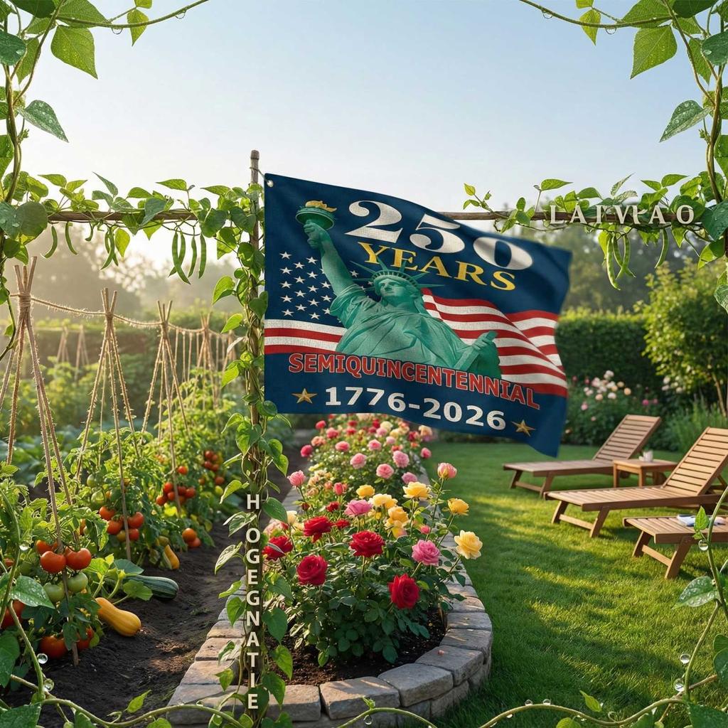 Decorative Garden Flag For The 250th Anniversary Of The United States