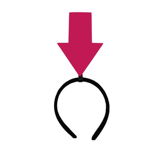 Women Girls Headband Funny Arrows Decor Elastic Hair Hoop Hair Accessory Weddings Parties Daily Wear