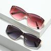 One Piece Casual Sunglasses Metal Personalized Decorative Sunshade Sunglasses Trendy Girl