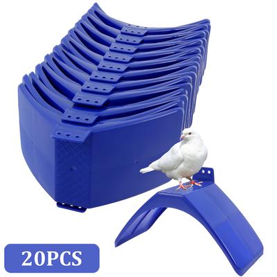 20Pcs Dove Rest Stand Plastic Bird Roost Holder Safety Arc Parrot Rest Stand Multi Purpose Bird Care Accessories for Birdcage