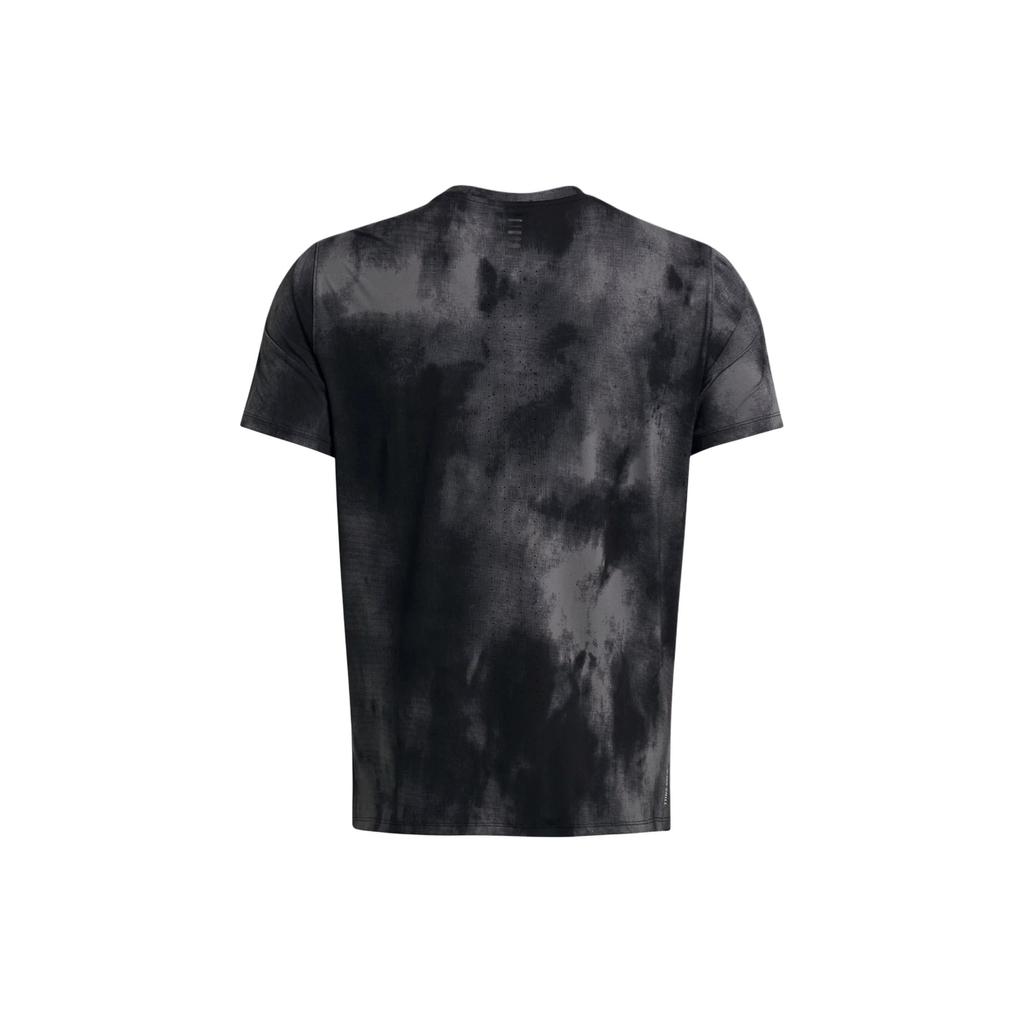 Under Armour American Vintage Logo Tie-Dye Print Crew Neck Short Sleeve T-Shirt Men T-Shirts Black 1382615-001