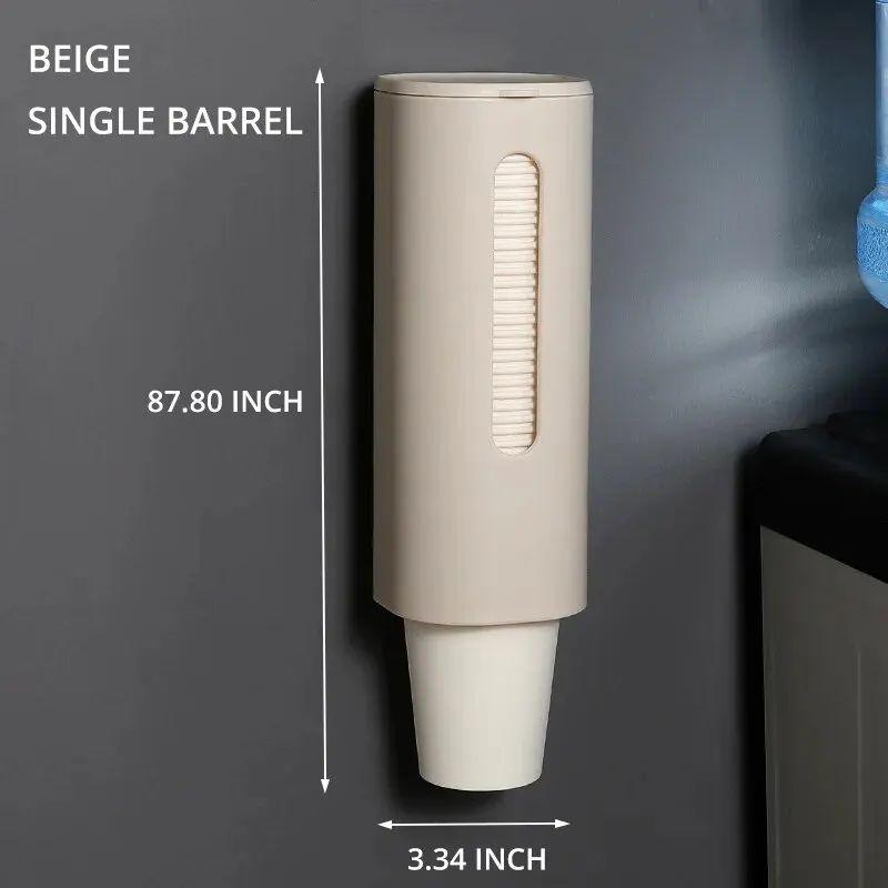 1 stk papirkopputtrekker Enkel disponibel koppstativ for hjemmekontor og kjøkken Vannkoppdispenser