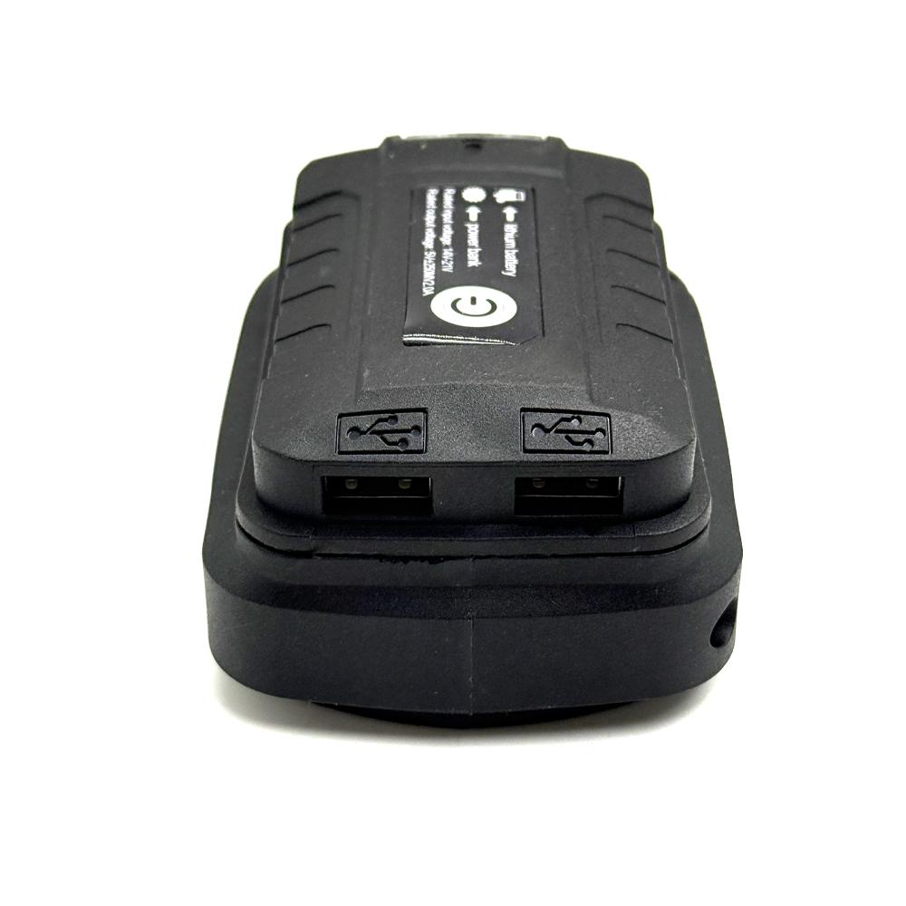 Li-ion Battery Case Adapter For Makita 18V Dual USB Ports Power Bank Phone Charger LED Working Light Converter Lamp Flashlight