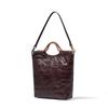 Cross-border leather whole tree paste hand scratching tannin real vegetable tanned cowhide tote bag handbag women's shoulder messenger bag bag