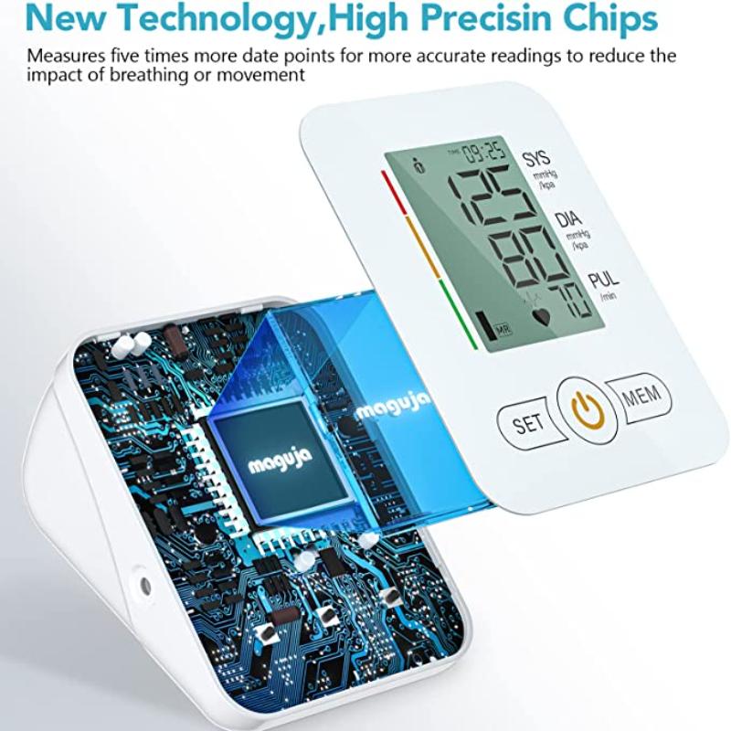 ASG Blood Pressure Monitor, Blood Pressure Machine Extra Large Cuff Upper Arm, BP Cuff Automatic Upper Arm with Range Large Cuff Groups for Home Use