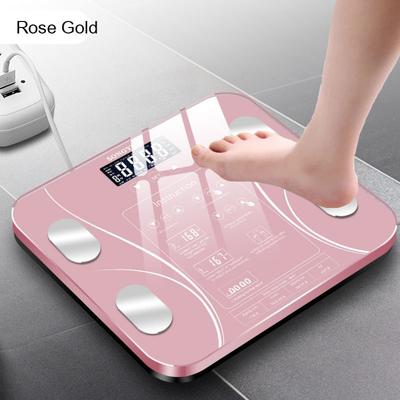 Bluetooth Body Fat Scale Electronic Digital Scale Smart Weight Scale Floor Bathroom Scales Balance Weighing Bmi Index 290*260mm