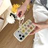 Colorful Glitter Lily Flower Phone Case for iPhone 17, 16 Pro Max, 15, 14 - Women's Minimalist Design