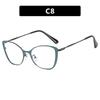 Trendy Glasses Frame Cat Eye Personalized Anti-Blue Flat Mirror Fashion Optical Frame