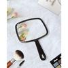 10.3" L x 7.4" W Hand Mirror for Home and Barber, Black