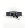 Fashionable Creative Women's Harajuku Heart-Shaped Buckle Belt with Detachable Pink Heart Pendant and Black Pu Strap