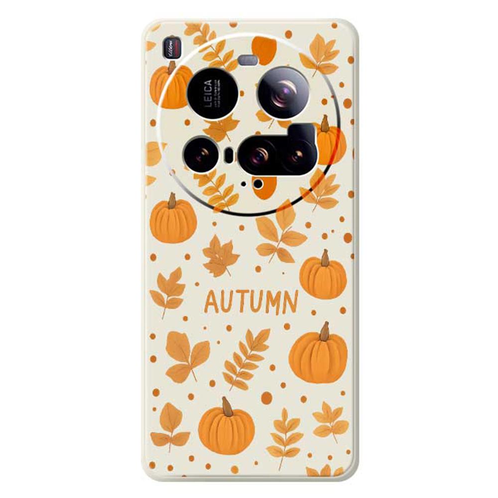 For Xiaomi 15 Ultra Case Autumn Theme Pattern Printing Straight Edge TPU Phone Back Cover