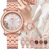 Dámské náramkové hodinky Quartz z nerezové oceli s diamanty