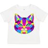 Inktastic Pop Art Katze Kleinkind T-Shirt Haustiere Katzenartig Ich Liebe Katzen Liebhaber Bunt Haustier