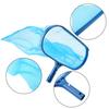 Blue Plastic Leaf Skimmer Fine Mesh Net Deep Bag Swimming Pool Pond Tub Cleaning Tool