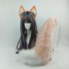 Lolita Fox Tail with Snap Buckle and Plush Furry Headband Cosplay Carnival Party Christmas Gift Halloween Costume