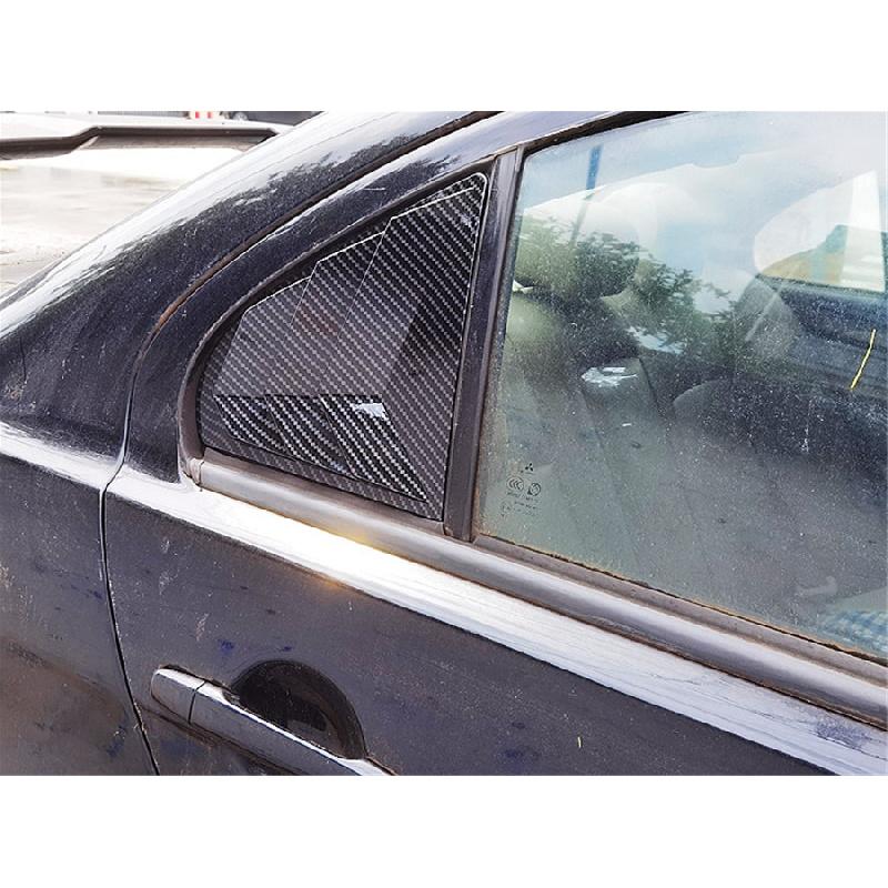 Carbon Fiber Look Window Louver Shutter Cover Side Vent For Mitsubishi Lancer