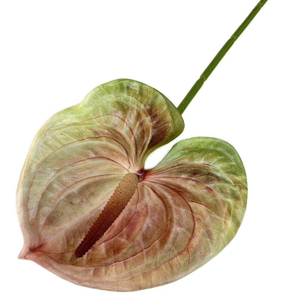 Soft Rubber Artificial Small Anthurium 60cm Simulation Plant Creative Fake Flower  DIY Accessories
