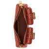 Coach Ashton 25 External Snap Pocket Leather Shoulder Bag Women Shoulder Bag Cinnamon Gold CBJ01-IMYW7