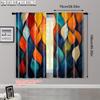 2pcs, Curtains&Window Treatment 2D print Abstract Leaf Versatile Durable Polyester (without rod) Decorations Clearance Ldeal for