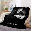 Latest Cute Evan Peters TV Actor Soft Flannel Blankets,Throw Blanket Comfortable Blanket for Picnic Beds Sofa Home Bedroom 013
