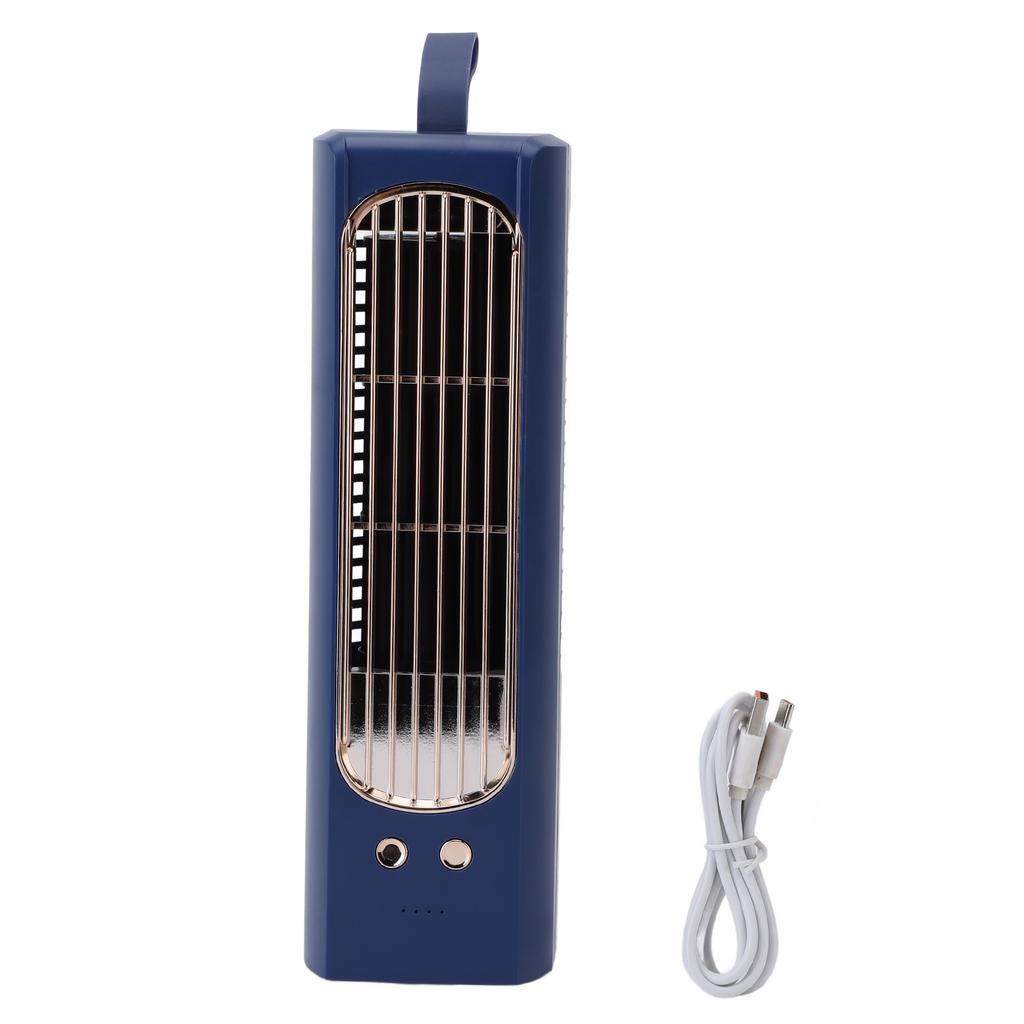 10,6 Zoll Turmventilator für Schlafzimmer USB Leiser Standventilator Oszillierender Persönlicher Steh-Schreibtischventilator für Innen