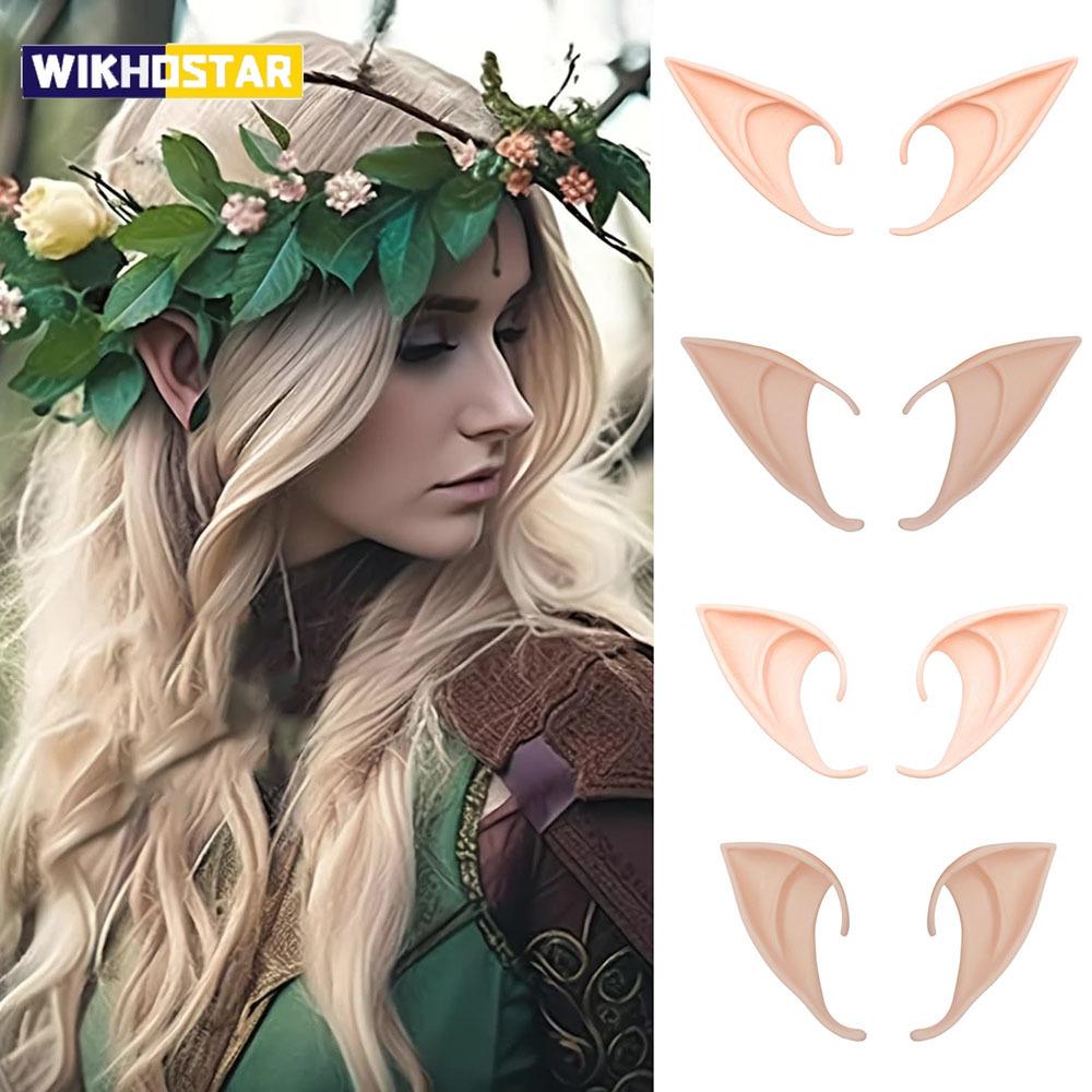 Halloween Elf Ears,Latex Ears for Angel,Halloween Cosplay Decoration,Masquerade Costume,Fairy Photo Props for Girl
