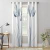 Blue Flowers Bouquet Windows Curtains for Bedroom Modern Printing Blinds Curtain For Living Room Home Decor