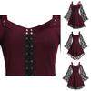 Elegant Floral Lace Women's Fancy Dress With Flared Sleeves Ideal For Costume Parties And Birthdays
