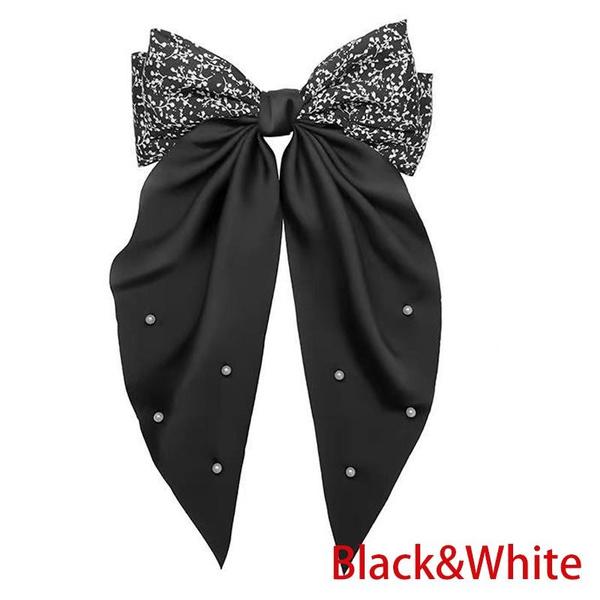 Ribbon Bow Hair Clip Large Vintage Style Hair Clip Spring Clip Hair Accessory Headwear Accessory