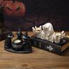 Cross-Border Halloween Candlestick: Ghostly Wizard, Magic Cat, Skull Décor