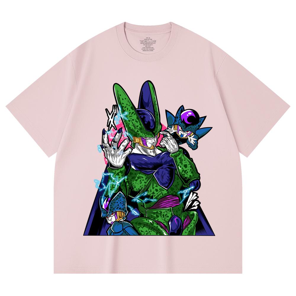 230 Gsm 100% Cotton Dragon Ball V29 Cell Print Unisex Heavy Cotton T Shirt