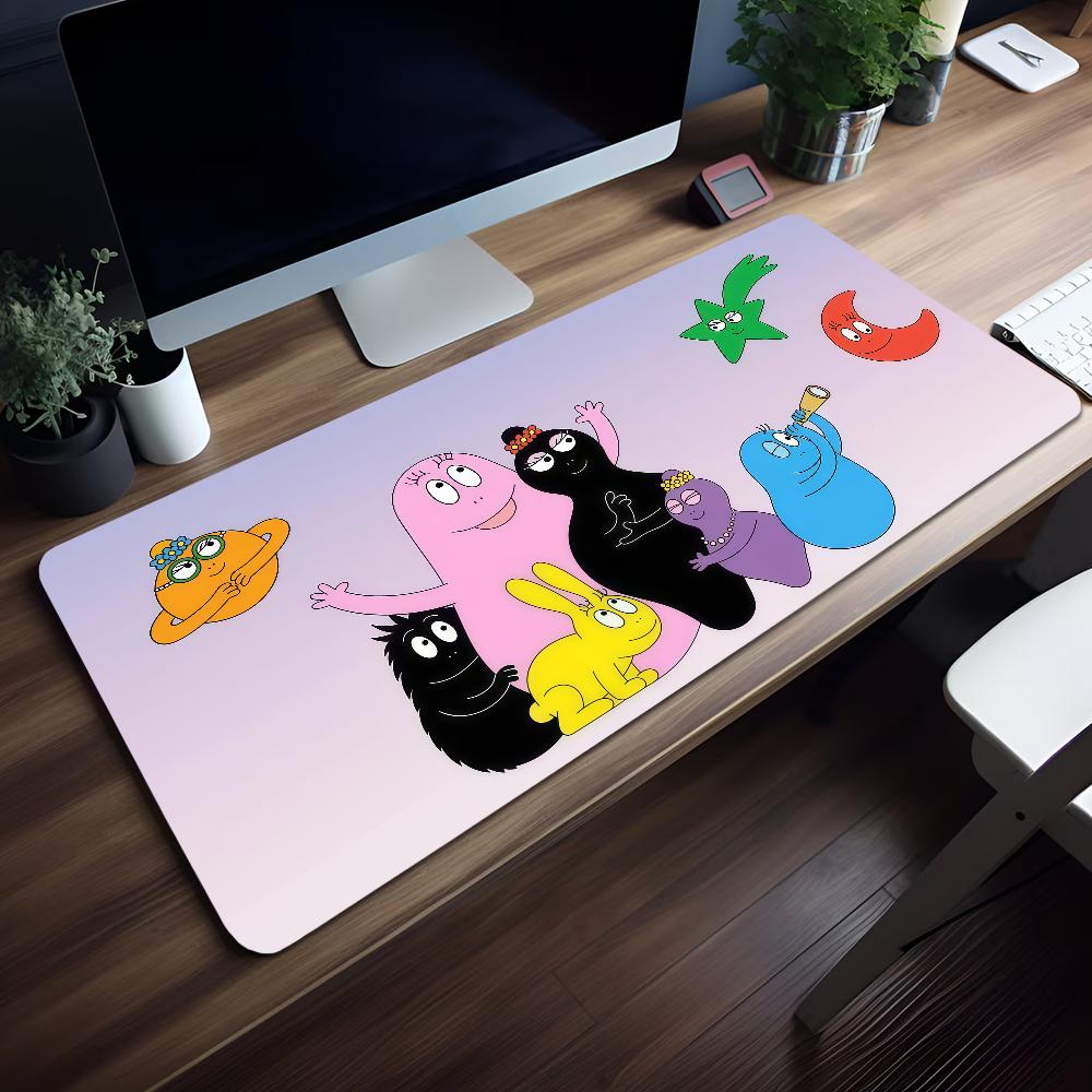 Cartoon Mouse BBarbapapa Pad MousePad Nonslip Lockedge Office Student Gaming Thickened Large Writing Pad Funny Cushion
